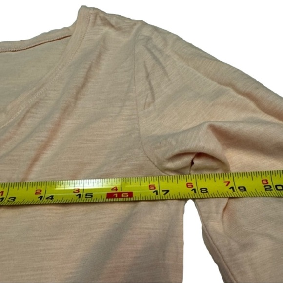 G.I.L.I. Women's Peach Tunic Top Size XS Long Sleeve Rounded Neck NEW - Picture 8 of 10